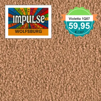 Vorwerk Violetta 1Q07 – Teppichboden in Farbe 1Q07, Velours-Oberfläche